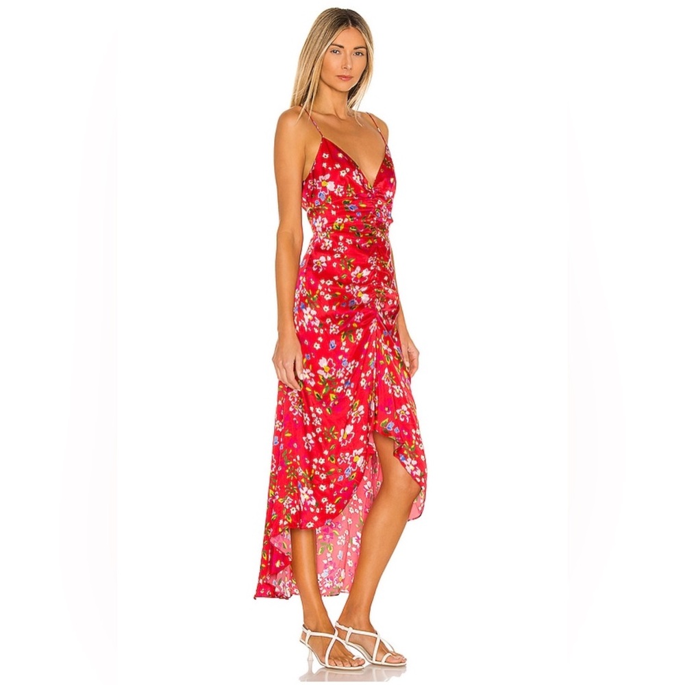 Floral Red Maxi Dress